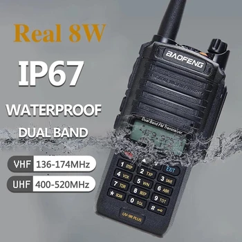 Высокомощная Портативная рация Baofeng UV-9R Plus Водонепроницаемая IP68 УКВ Двухстороннее Радио UV9R Plus Портативная Ветчина CB Радио для Охоты