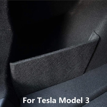 Для Tesla Model 3 2019-2023 Органайзер для заднего багажника, боковые разделители для хранения аксессуаров