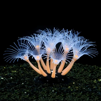Красочное украшение в виде морского существа в форме коралла для аквариума Terrarium W3JE
