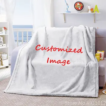 Пользовательская ссылка Изображение Логотип Фото Толстые фланелевые детские одеяла Мягкая теплая домашняя текстильная кровать в качестве простыни для детей Мальчиков девочек