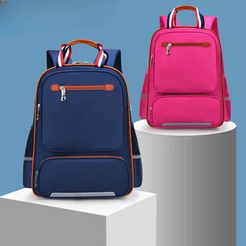 Рекламная школьная сумка Для детей, учащихся начальной школы, Ортопедические рюкзаки для мальчиков и девочек с уменьшением позвоночника, 1-3-6 Классы С принтом